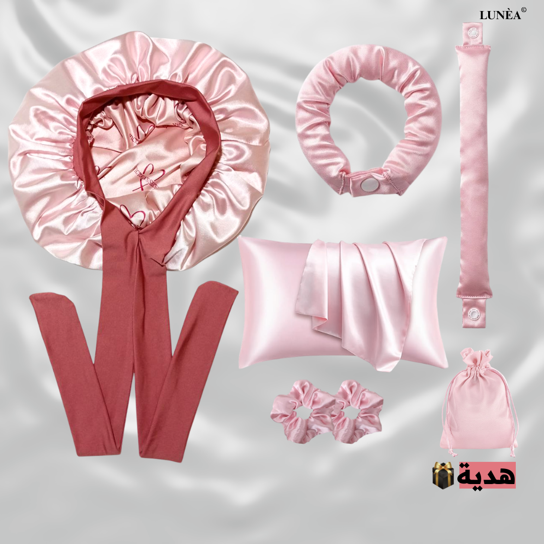 طقم الساتان الحريري الجديد