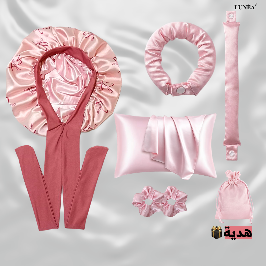 طقم الساتان الحريري الجديد